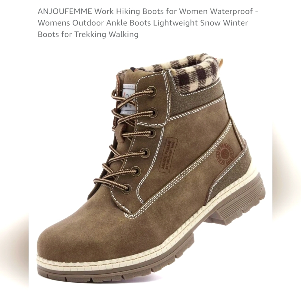 AnjouFemme Hiking Boots Womens SZ 6.5